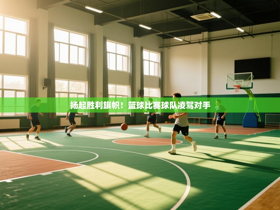 扬起胜利旗帜！篮球比赛球队凌驾对手  第1张